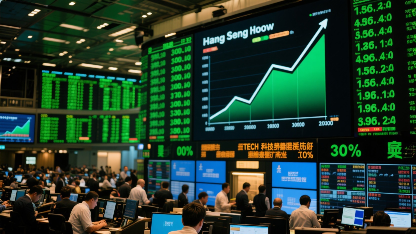 港股开市恒指及科技指数同步走高