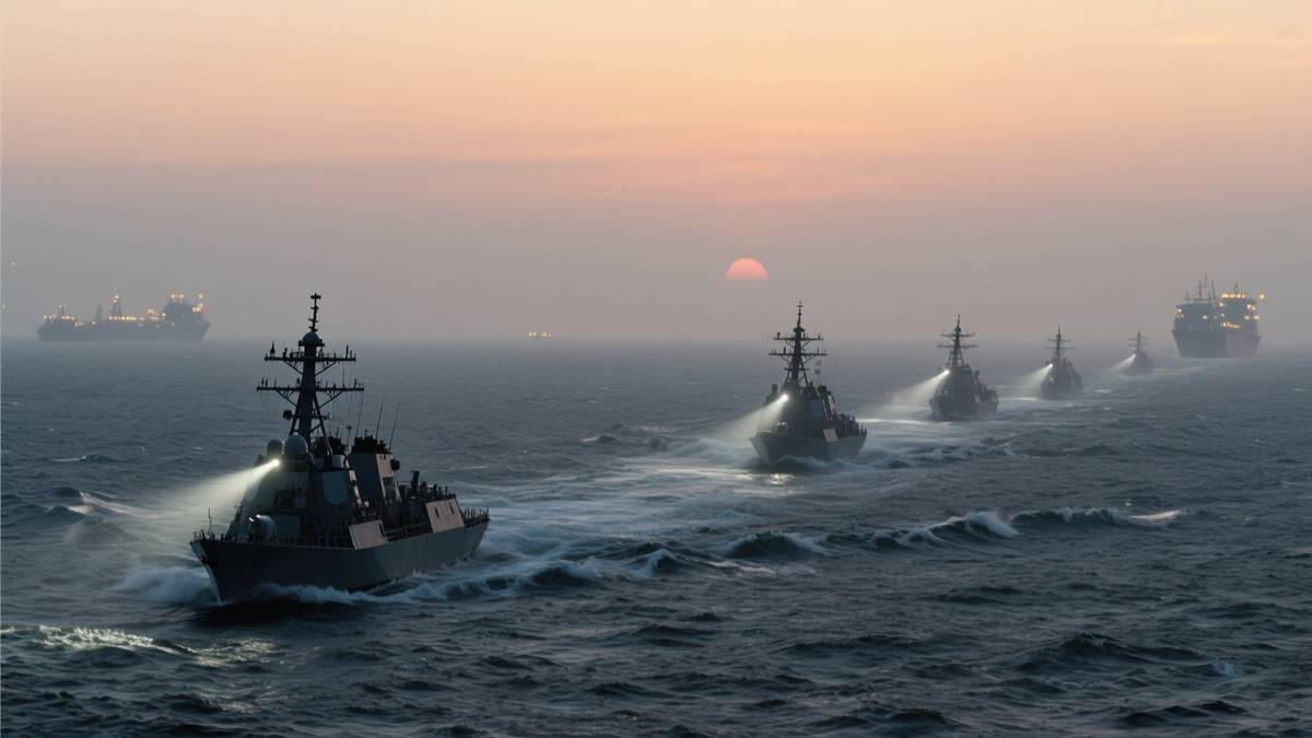 20+ US Warships Enforce Iran Blockade